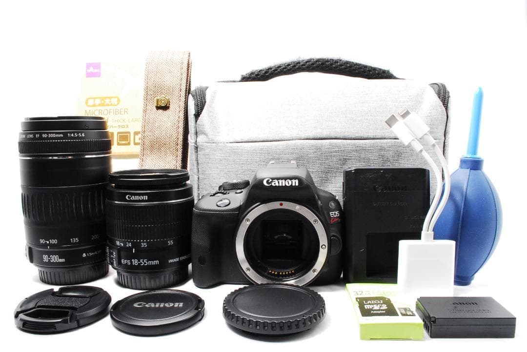 ショット数80回！キャノン kiss X7⭐ダブルレンズセット⭐超望遠レンズ