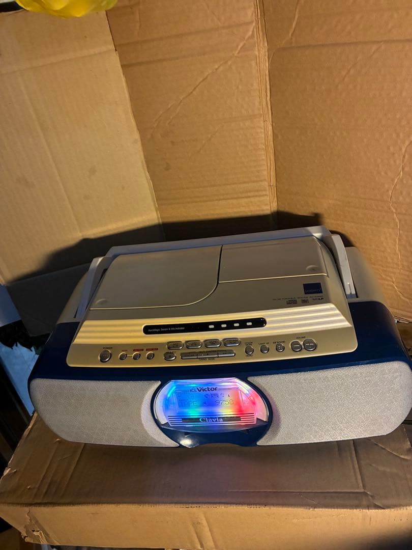 ビクターJVC　RC-G1MD-W CD-MDポータブルシステム　Clavia