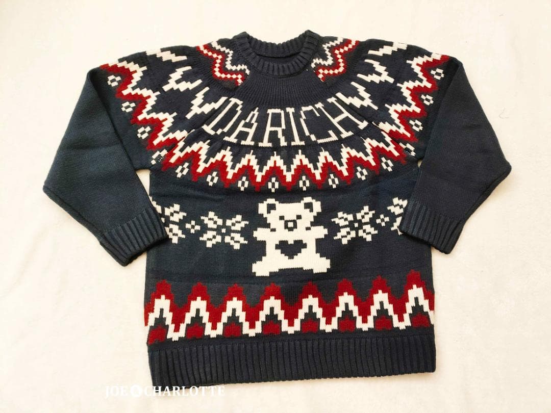 ダーリッチ darich ノルディックベアニットプルオーバー NVY ネイビー