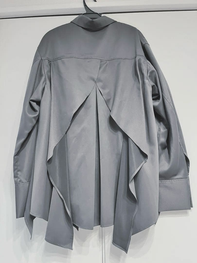 【大人気完売】UN3D. WAVE RAFFLE SHIRT グレー　38