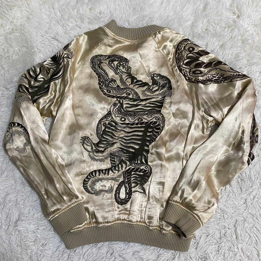 AVIREX アビレックス スカジャン リバーシブル 鷹 虎 蛇 Lサイズ