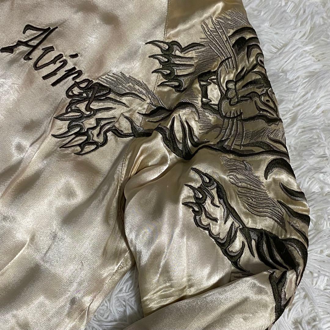 AVIREX アビレックス スカジャン リバーシブル 鷹 虎 蛇 Lサイズ