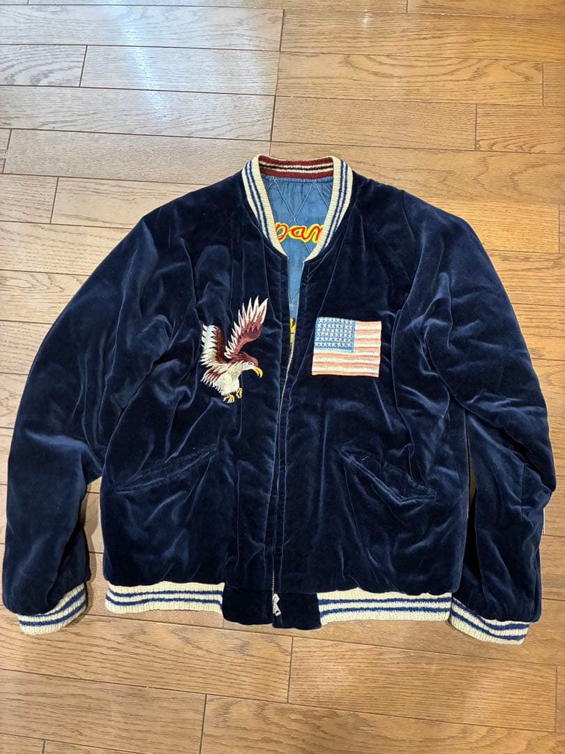 スカジャン　テーラー東洋　港商　硫黄島　サイズ中 TT10797