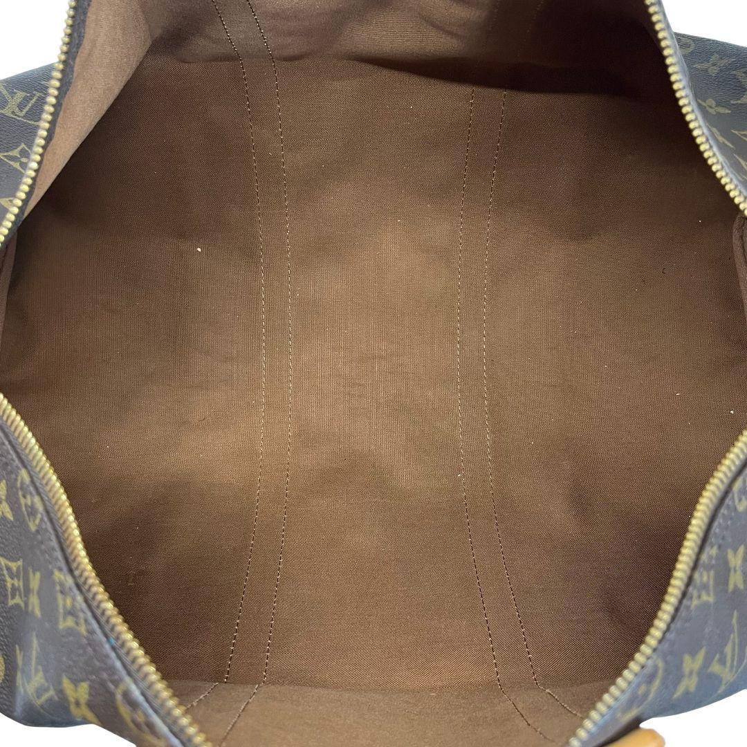 【正規品】ルイヴィトン　モノグラム　キーポル50　ボストンバッグ　茶　旅行かばん