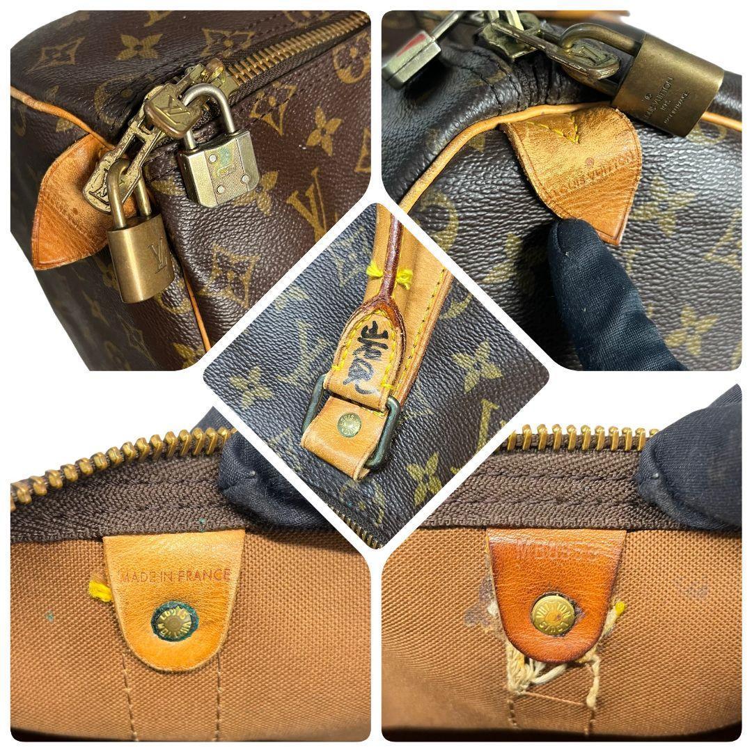 【正規品】ルイヴィトン　モノグラム　キーポル50　ボストンバッグ　茶　旅行かばん