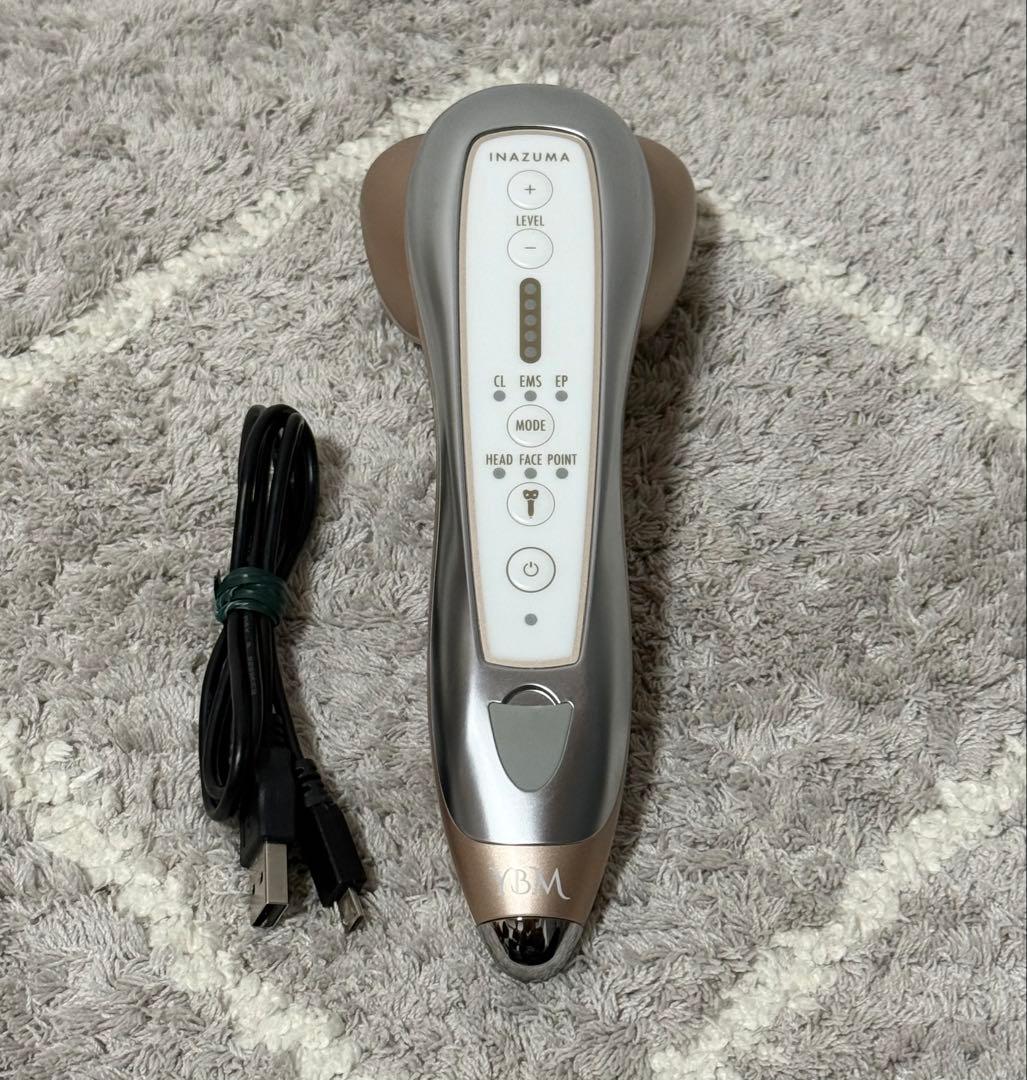 YBM INAZUMA 美顔器 ゴールド USBケーブル付き