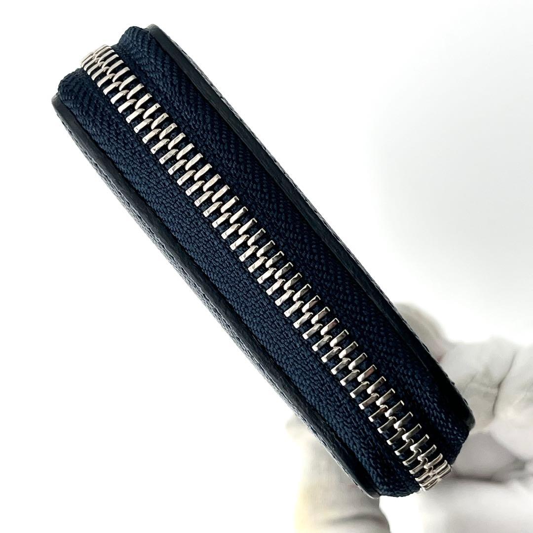 【極美品】PORTER 長財布　エイブル　L字ファスナー　レザー　ネイビー