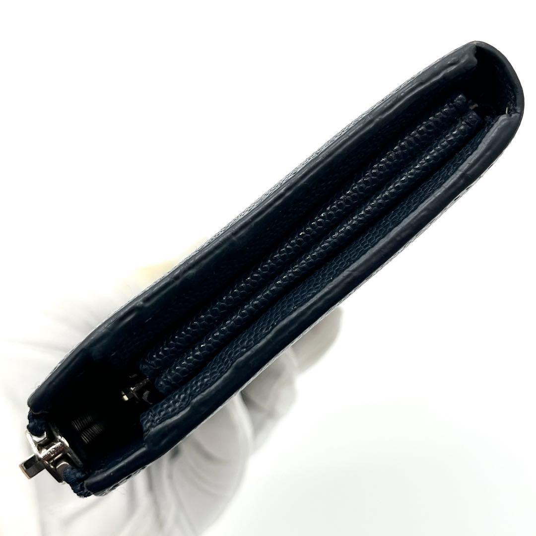 【極美品】PORTER 長財布　エイブル　L字ファスナー　レザー　ネイビー