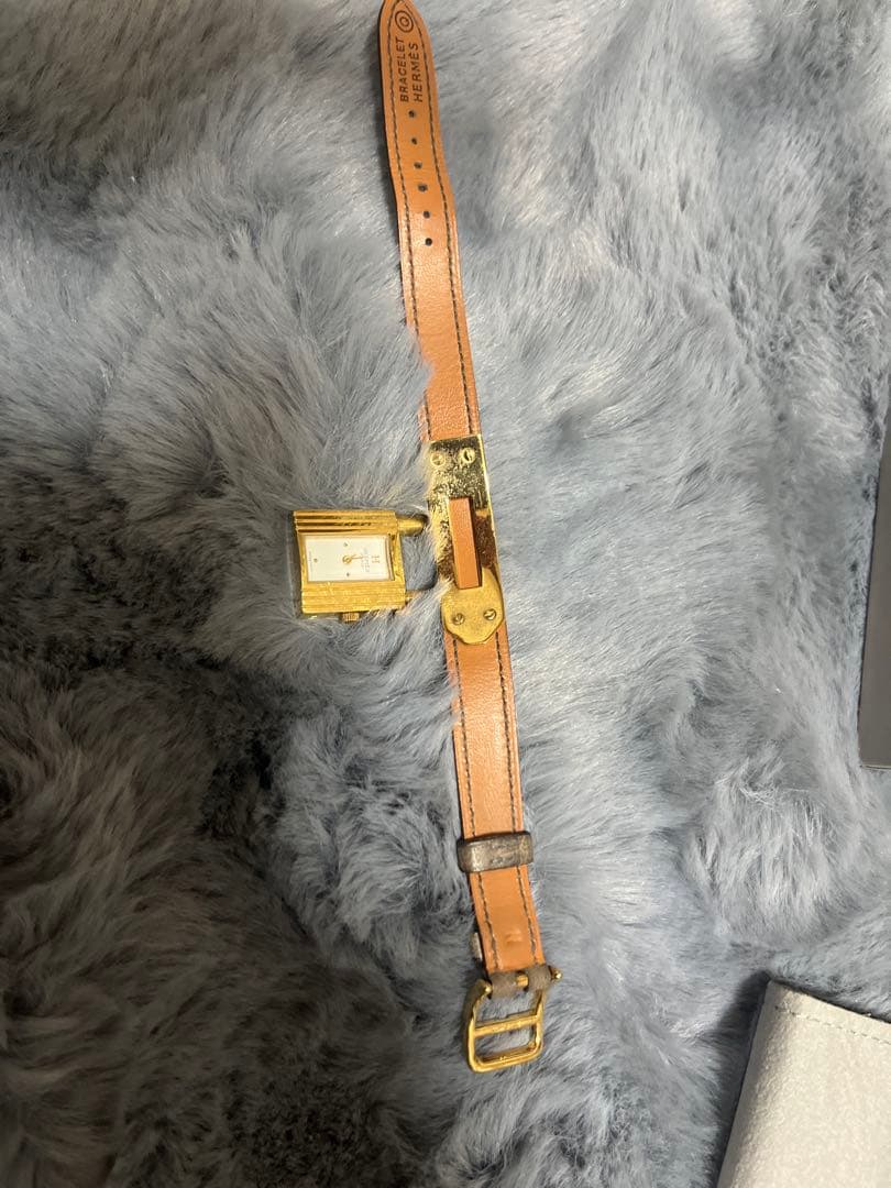 エルメス ケリーウォッチ 純正オーストリッチ ヴィンテージ 稼働品