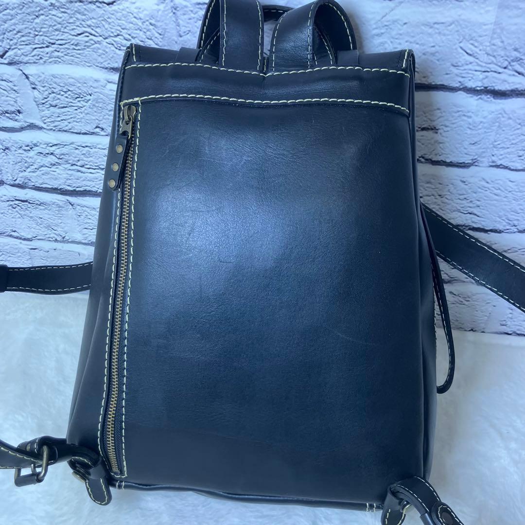 美品✨革バッグ 創 sou レザー リュック ヌメ革 日本製 高級 牛革 正規品