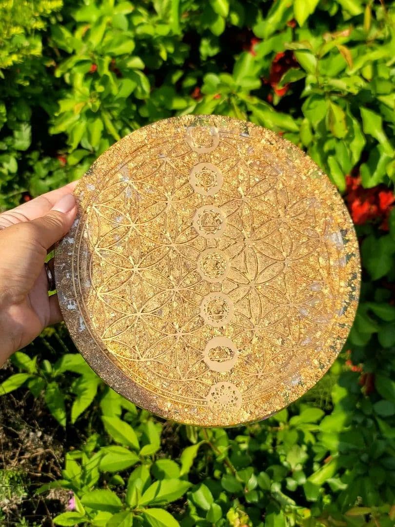 特大★金運富を築き理想の人生へ導き千手観音オルゴプレート