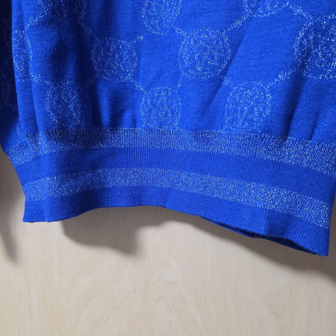 アンコキーヌ　コアスパンヤーンニットラメモノグラム柄　セットアップ　M& LL