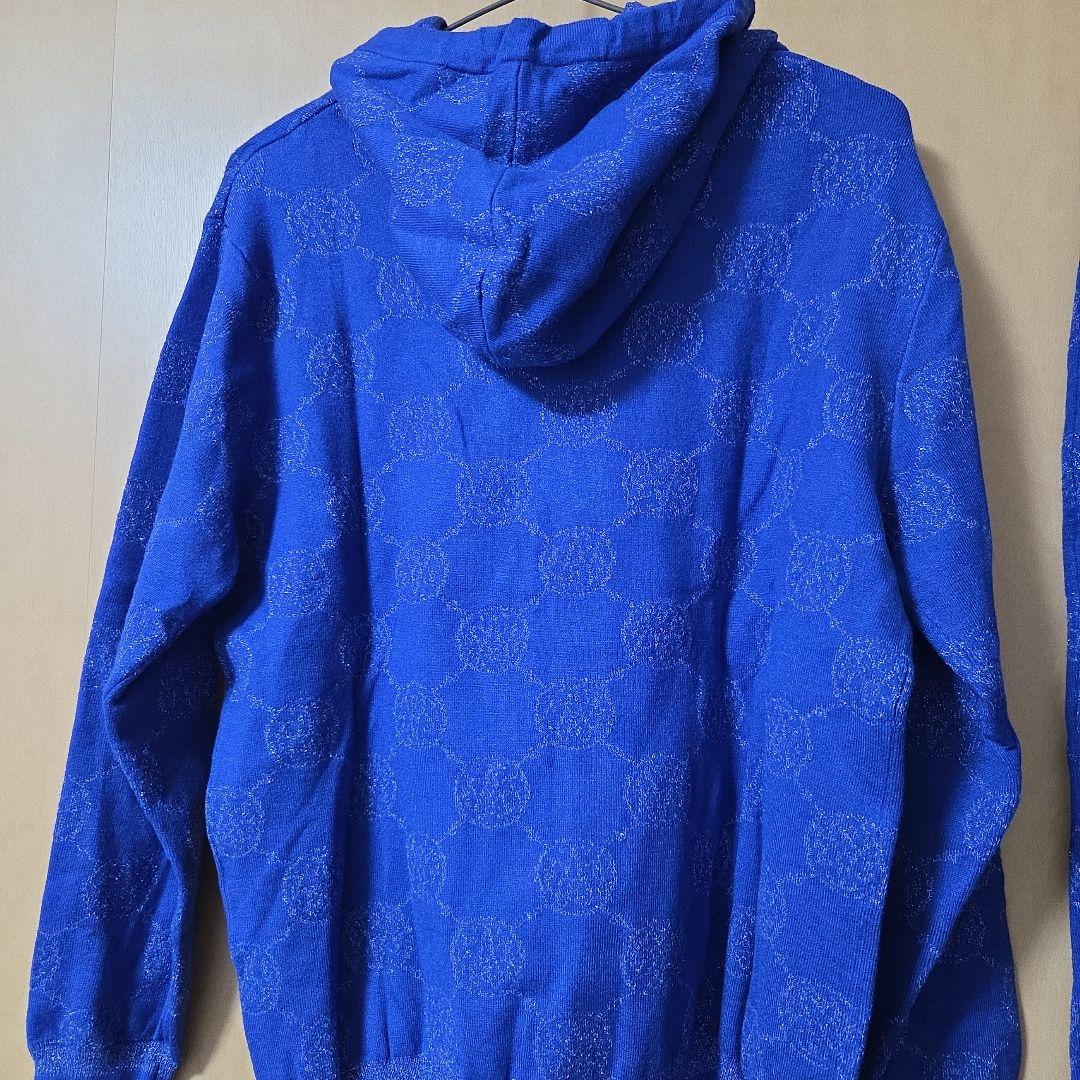 アンコキーヌ　コアスパンヤーンニットラメモノグラム柄　セットアップ　M& LL