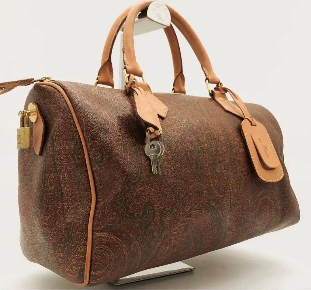 エトロ　ペイズリー　ミニボストン　ハンドバッグ