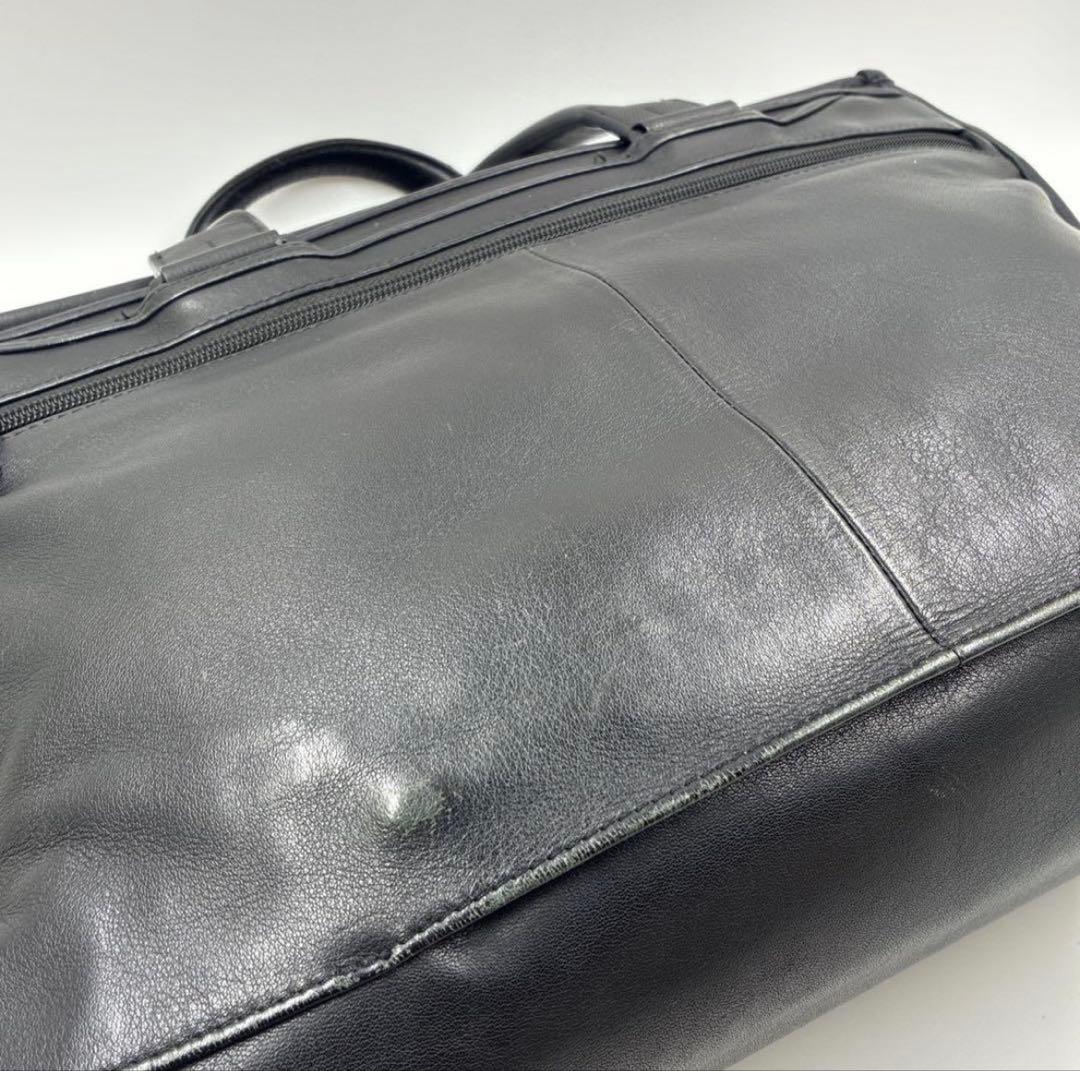 《状態良》TUMI ブリーフケース レザー ビジネスバック ブラック