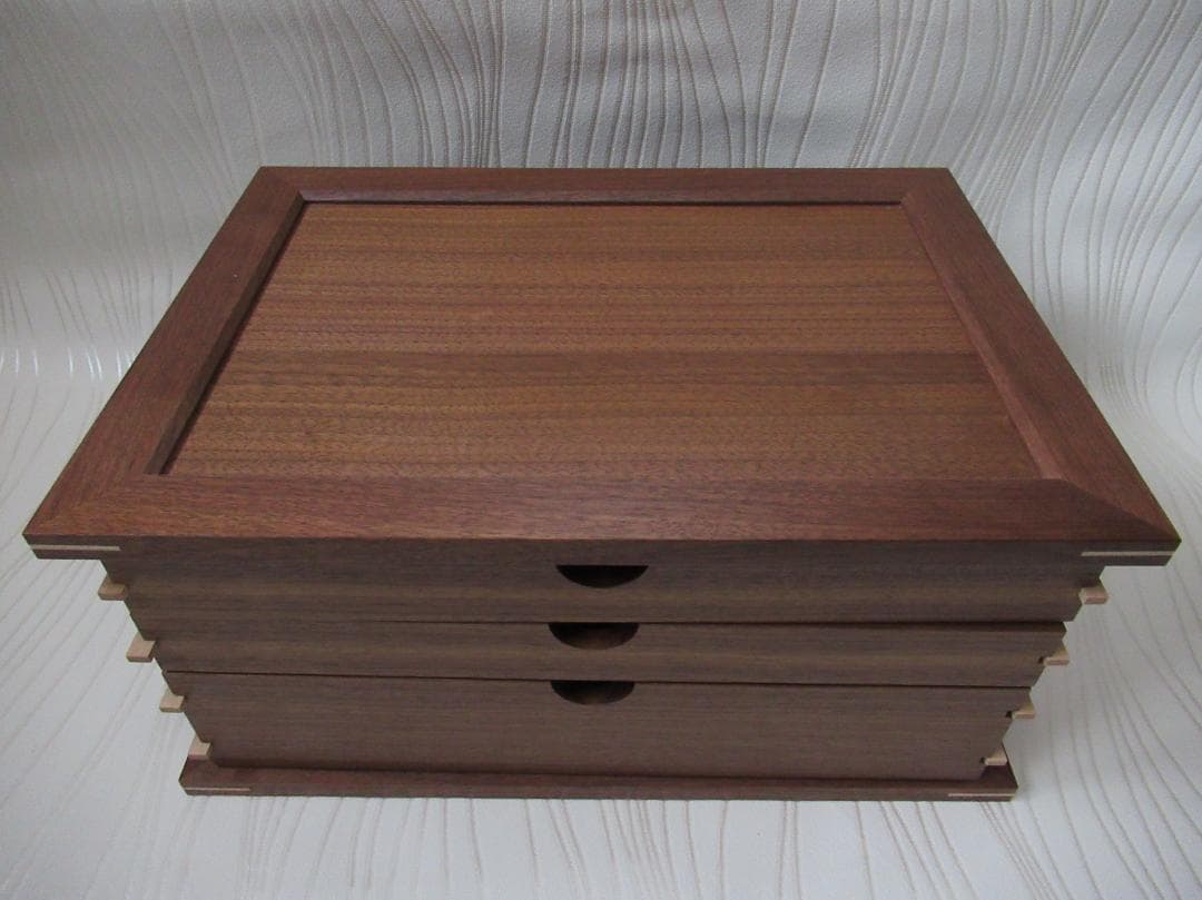 旭川クラフト 旭川家具 木製引出し ウォールナット A4 ドリィーミーパーソン