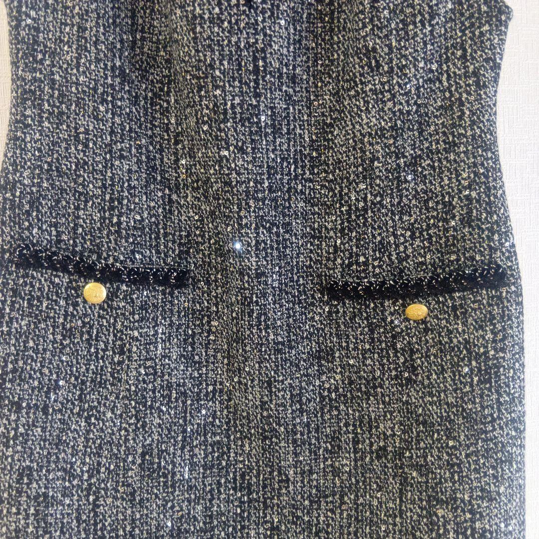 新品未使用JUSGLITTYツイードジャンスカ