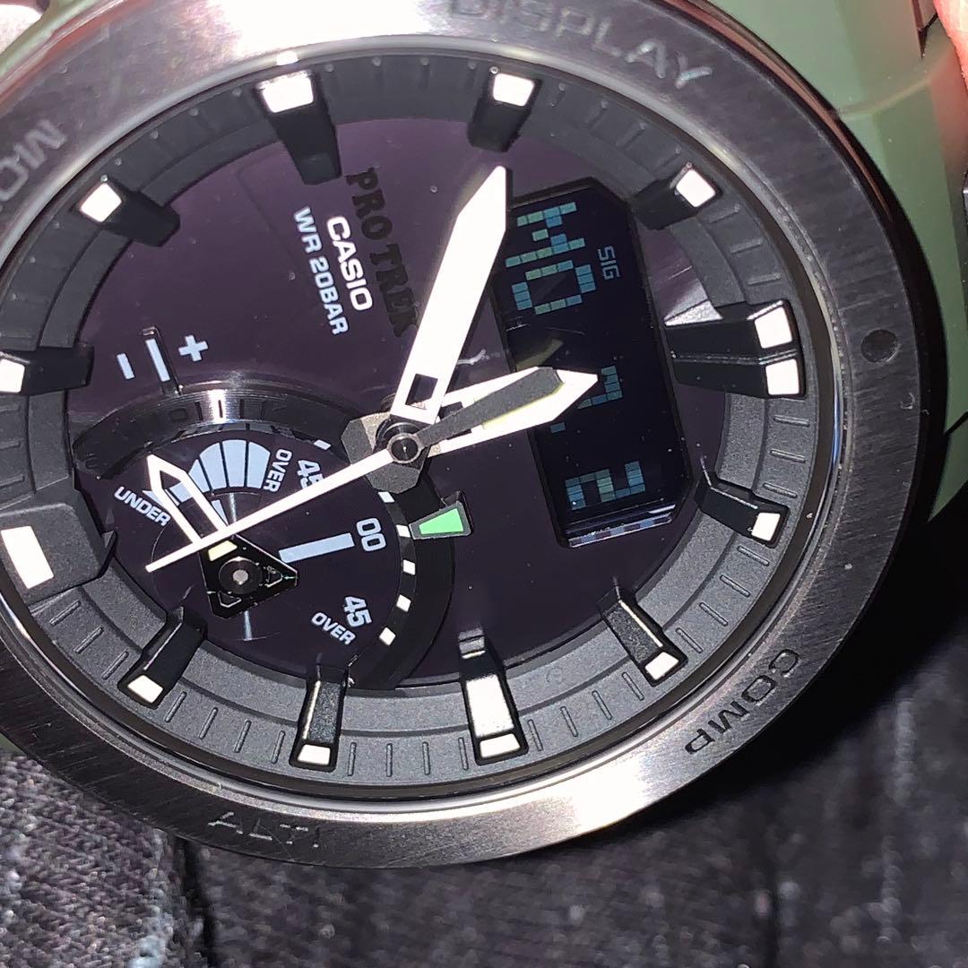 時計 CASIO PROTREK PWR-7000 Military Green