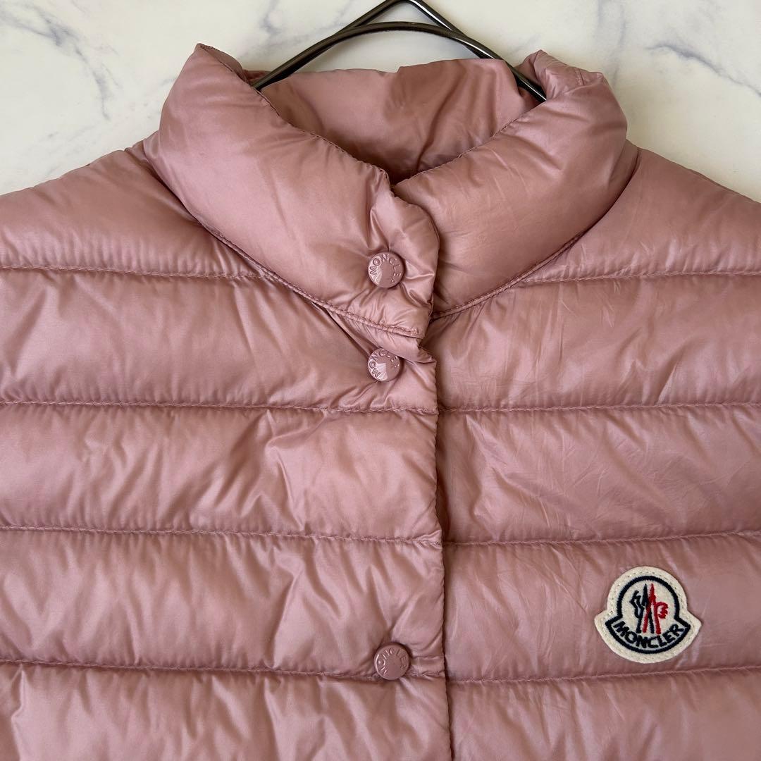 モンクレール 2020年モデル リアーネ ダウンベスト ワッペン 0 ピンク
