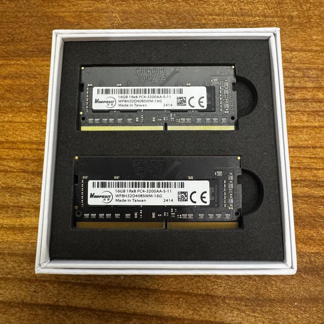 【動作保証】 DDR4 3200 32GB (16GBx2) ノート用