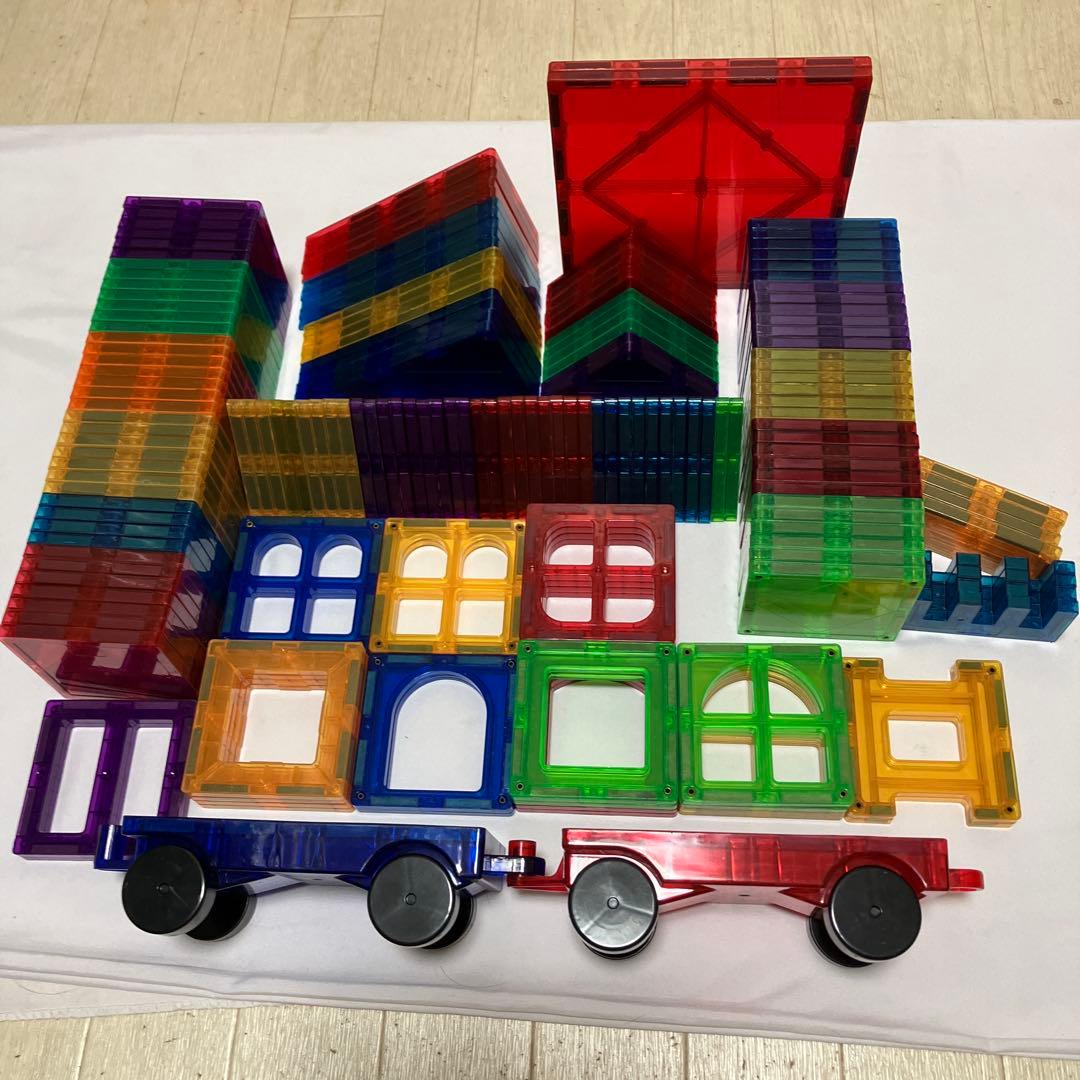 マグネットブロック　ピタゴラス互換　マグビルド　172枚と車