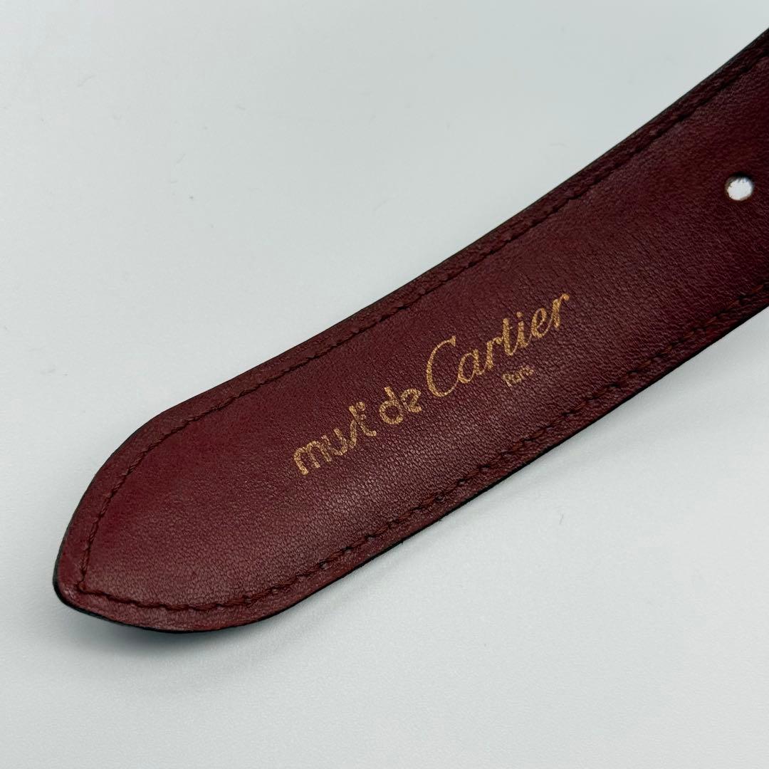 ✨美品✨カルティエ ベルト マスト サントス ゴールド シルバー金具 純正ベルト