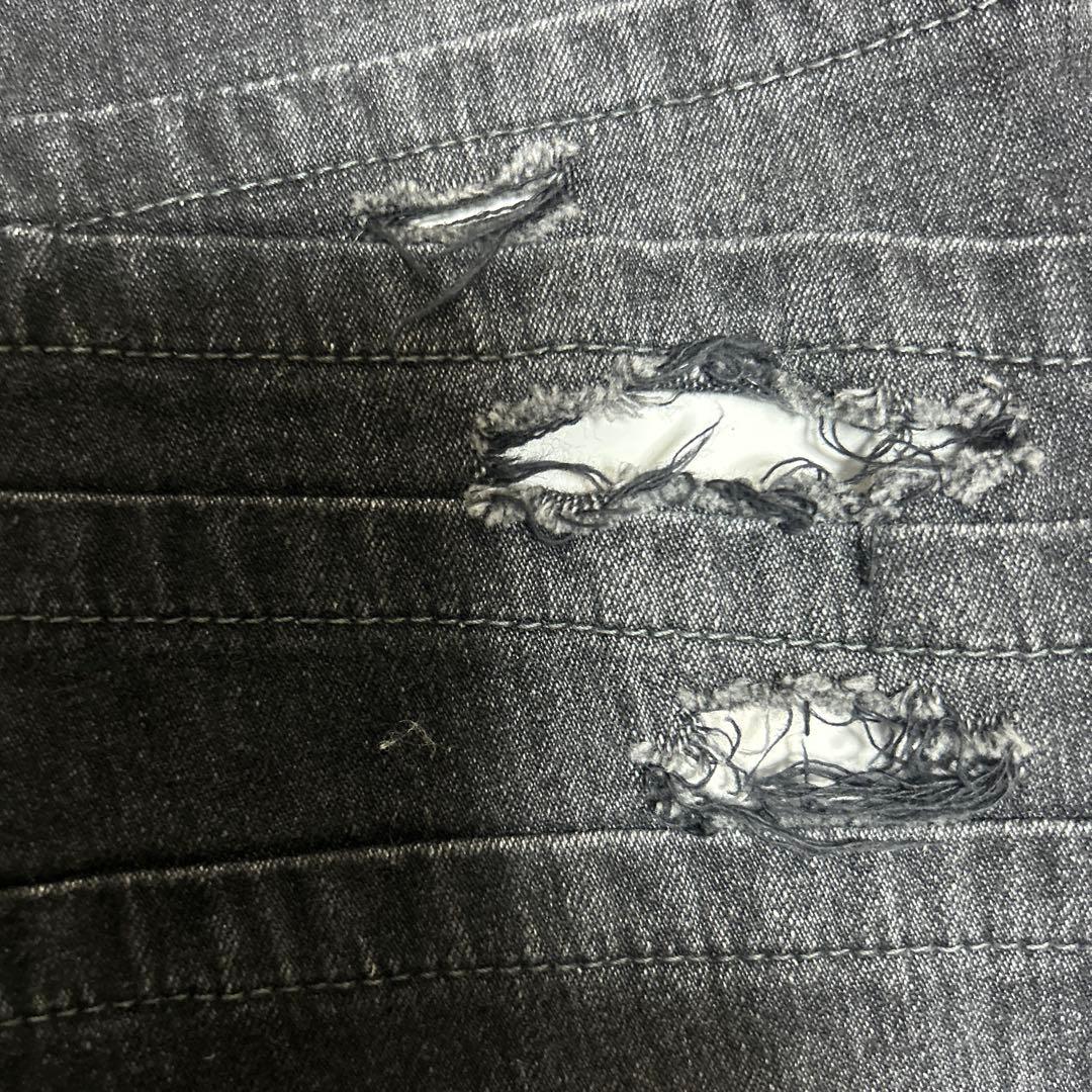 LGB レザー使用ダメージデニム サイズ26