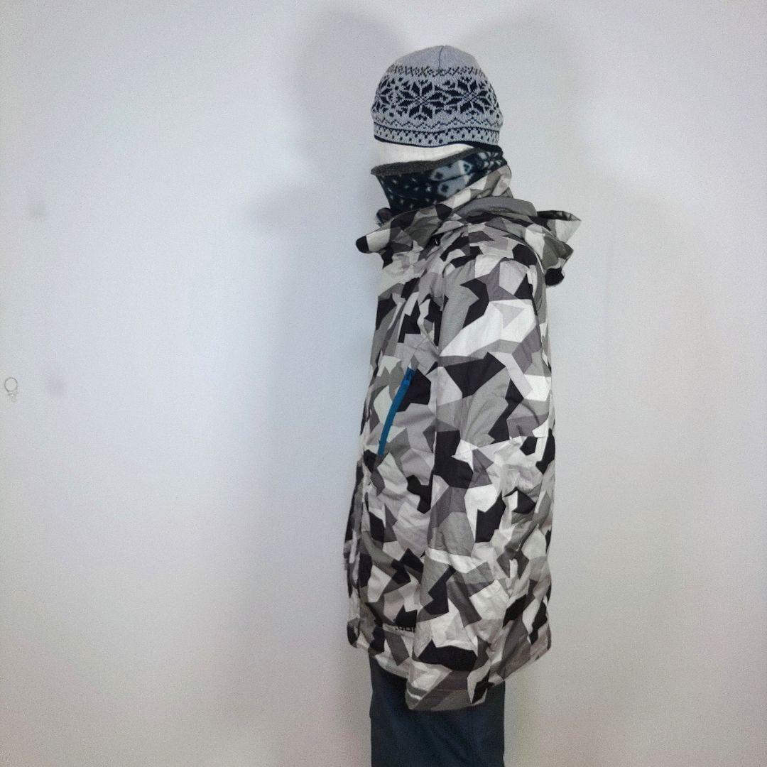 バートン　メンズ　S　スノーボードウェア　上下　グレー　カモフラ　オーバーオール