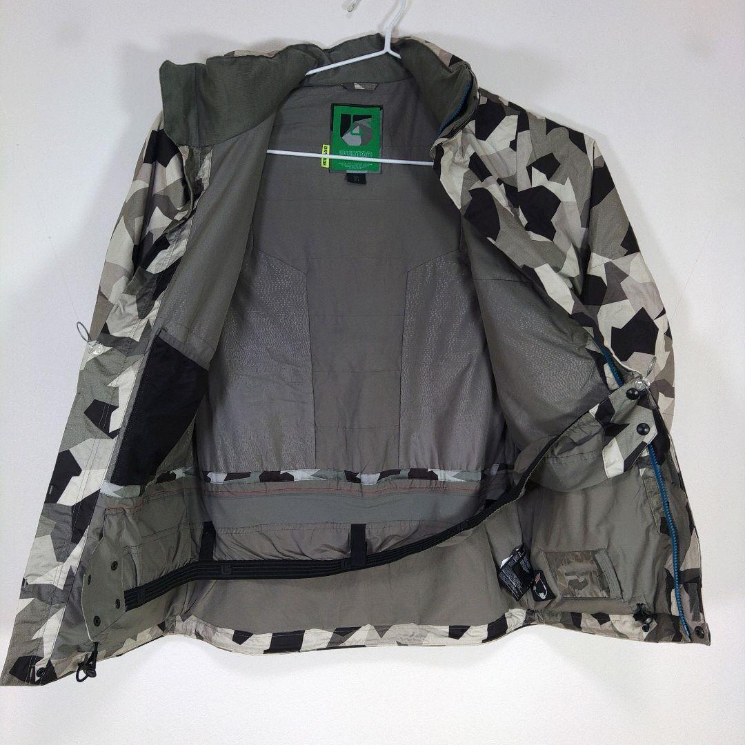 バートン　メンズ　S　スノーボードウェア　上下　グレー　カモフラ　オーバーオール