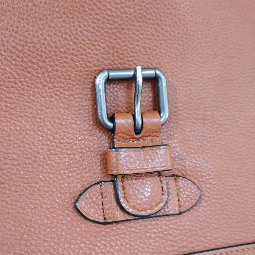 COACH コーチ ハドソン メッセンジャーバッグ レザー ブラウン