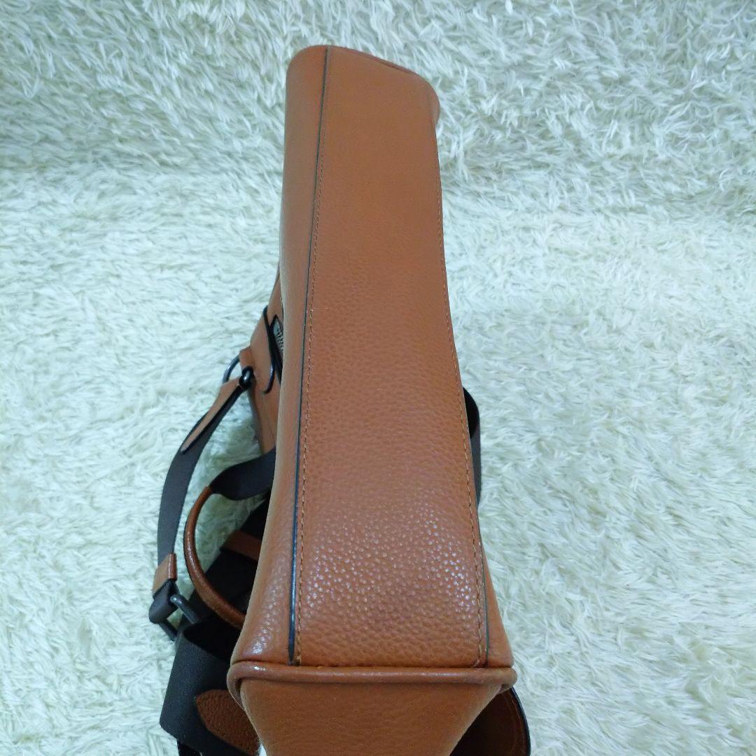 COACH コーチ ハドソン メッセンジャーバッグ レザー ブラウン