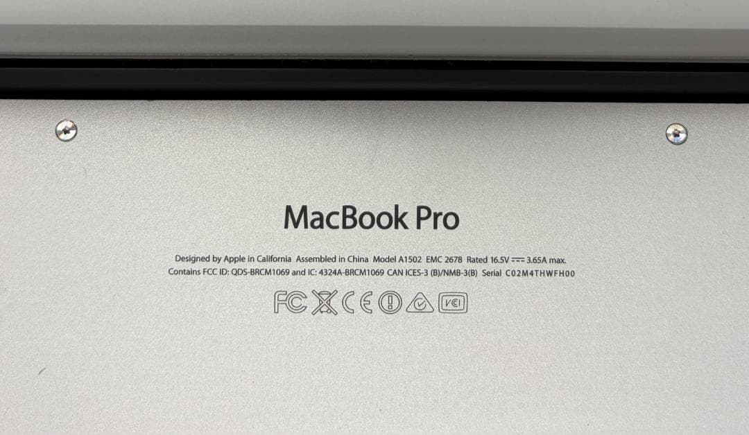 MacBook Pro Retina 13\" 2013、8GB、256GB