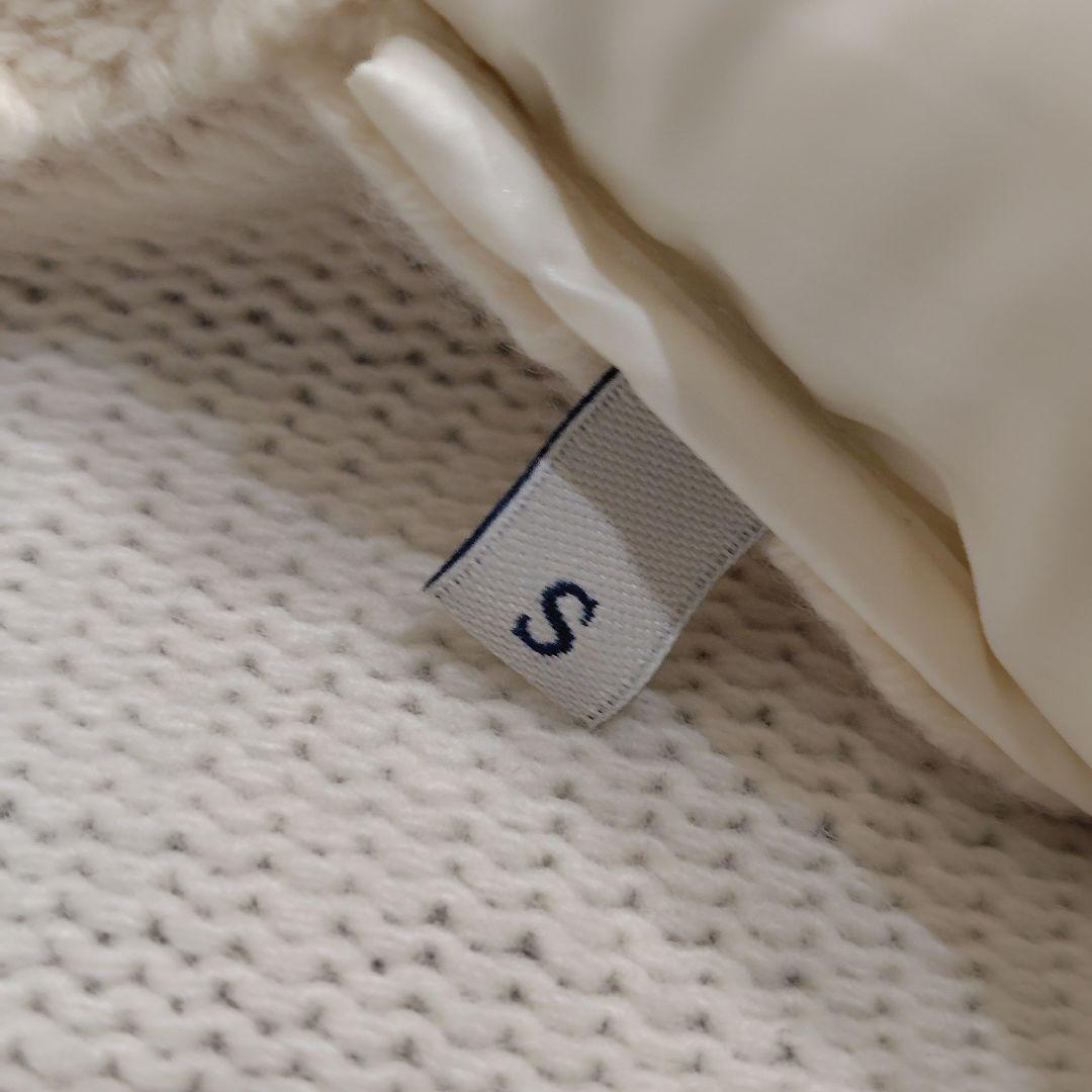 モンクレール ダウン×ニット ハイブリッドダウンカーディガン アイボリー S