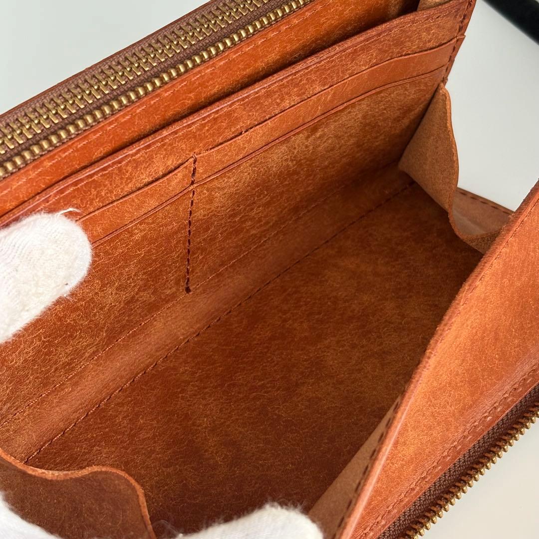 ryu 長財布　L ジップ　ダブル　ファスナー　イタリアンレザー　レア　メンズ