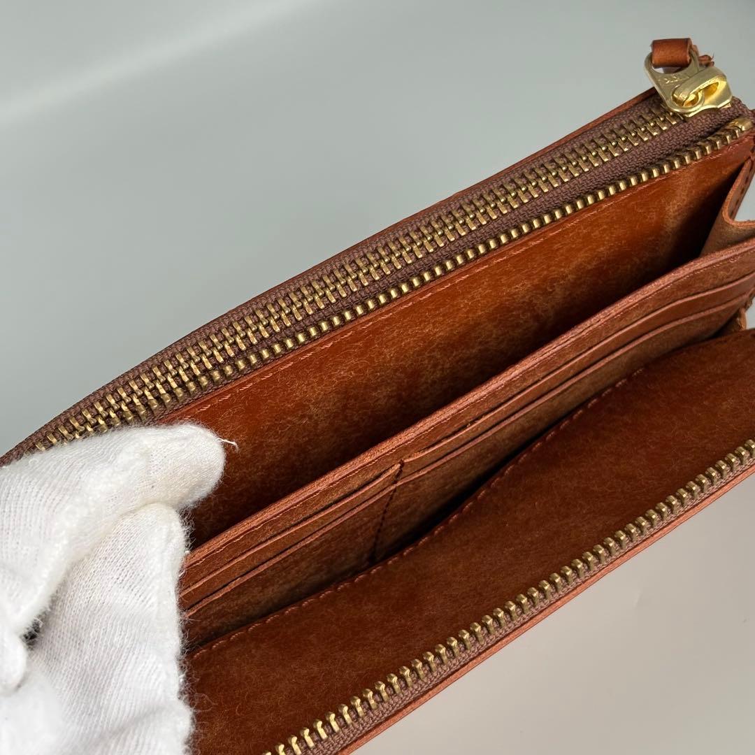 ryu 長財布　L ジップ　ダブル　ファスナー　イタリアンレザー　レア　メンズ