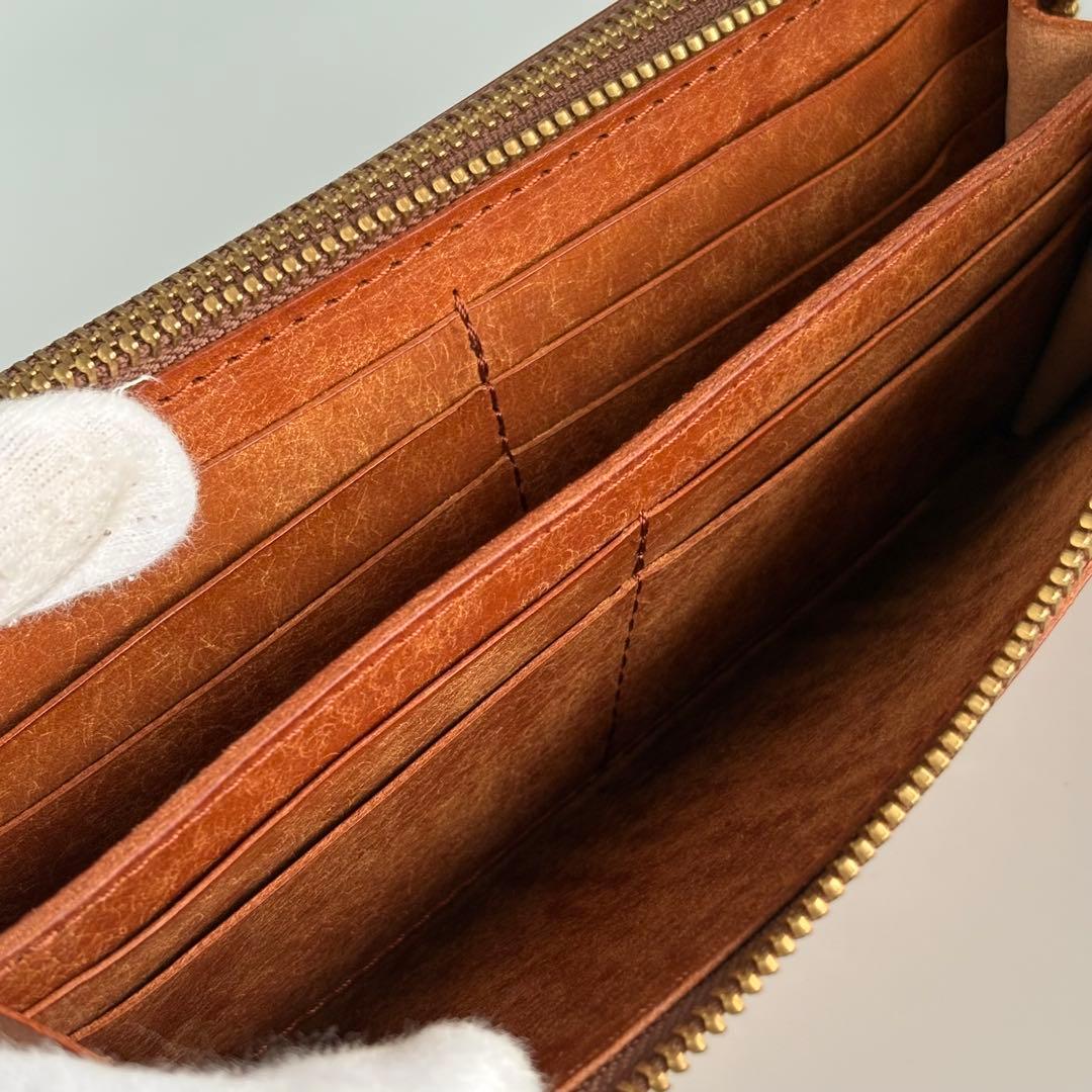 ryu 長財布　L ジップ　ダブル　ファスナー　イタリアンレザー　レア　メンズ