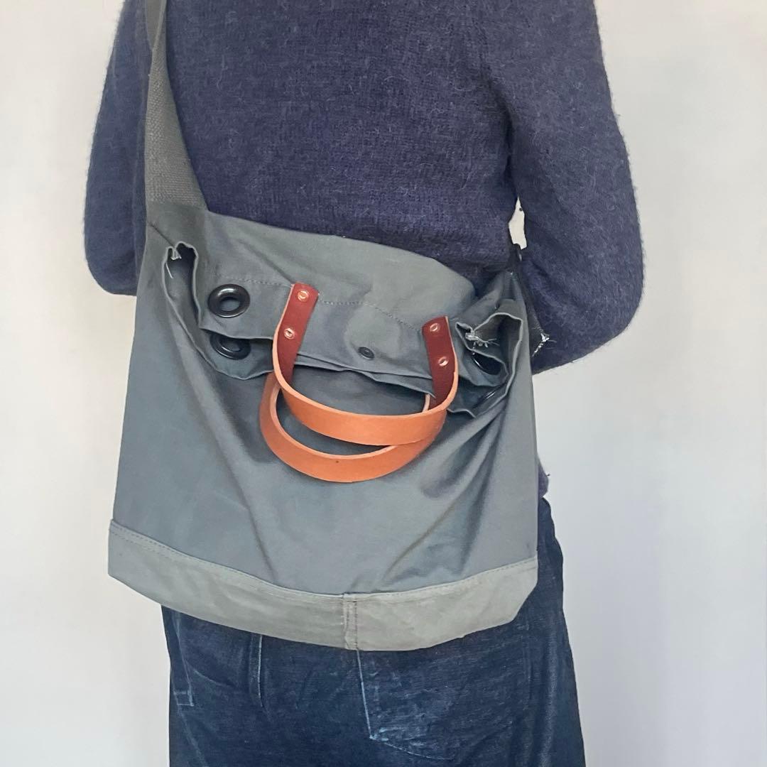 【ダッフルメッセンジャー】ビンテージ　ミリタリー　トートバッグ　60s 70s