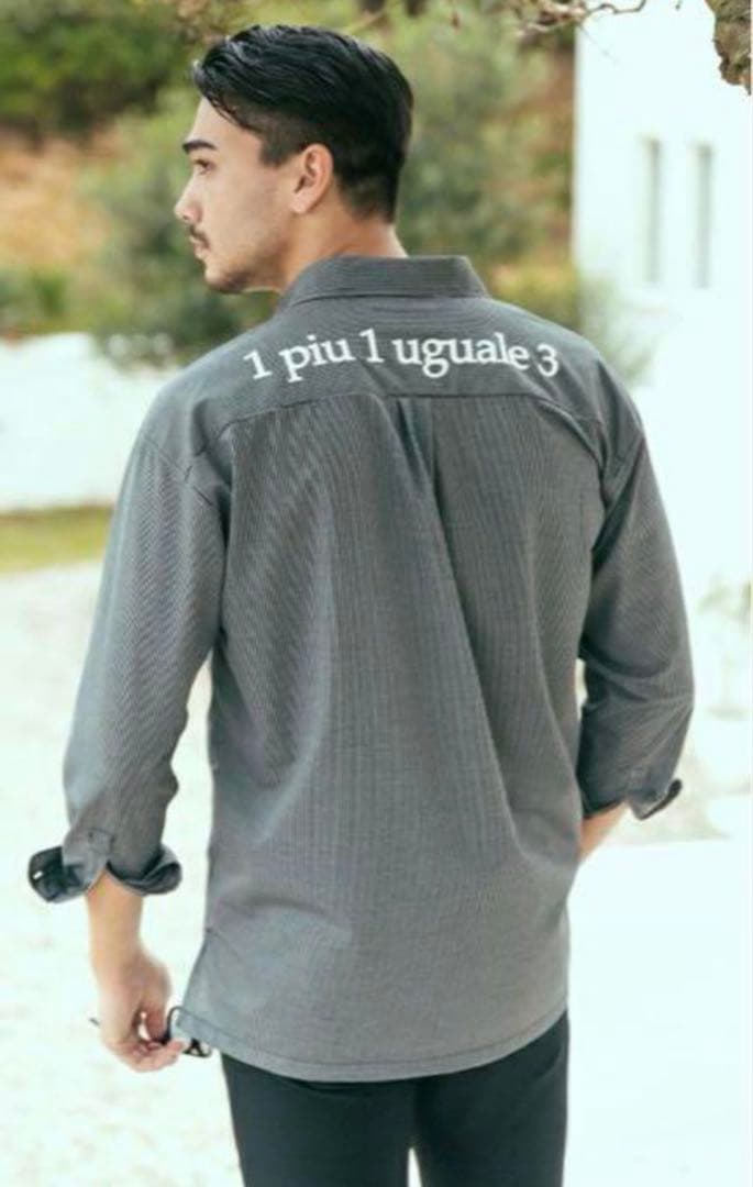 トップス 1piu1uguale3STRIPE BIG SHIRTS