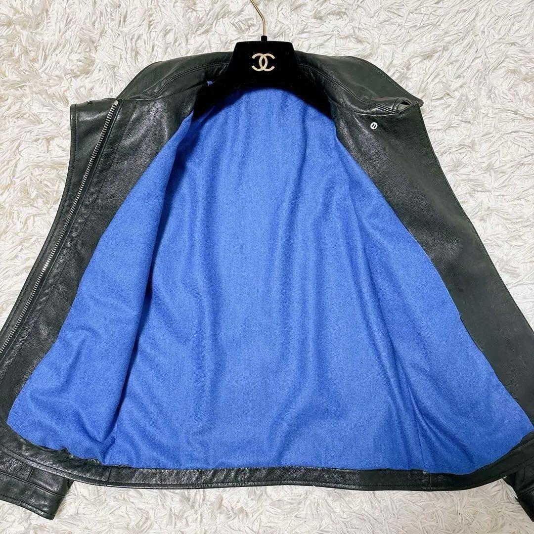 【最高級】OPUS JAPAN レザージャケット　ベビーカーフ　カシミア　M