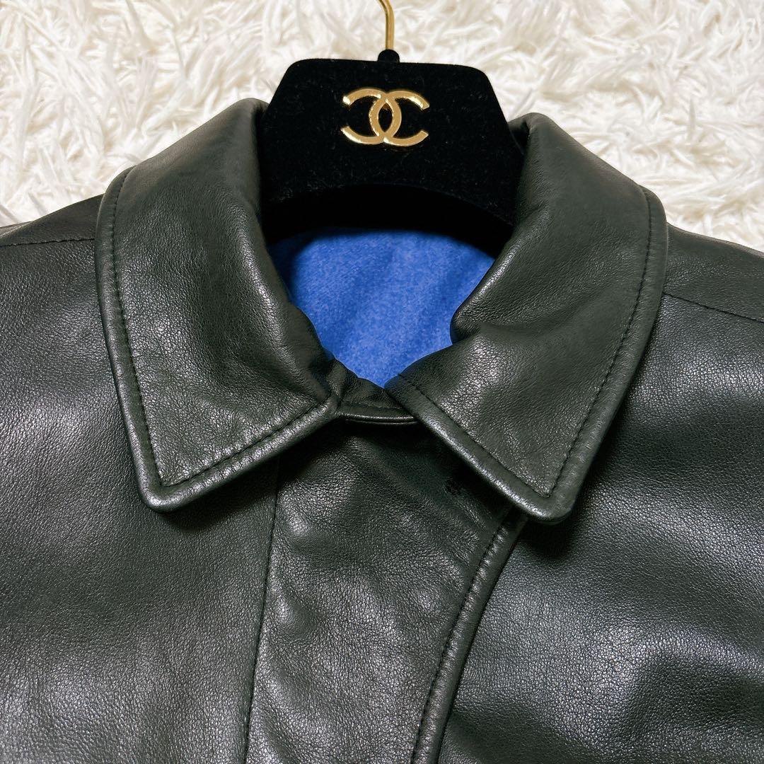 【最高級】OPUS JAPAN レザージャケット　ベビーカーフ　カシミア　M