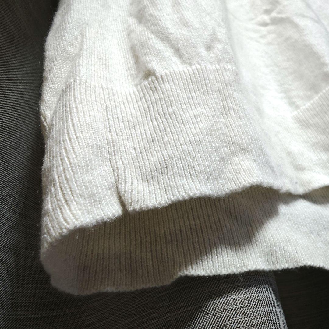 【通常：Theory】カシミア100% タートルネック「S/Ｍ：オフホワイト」