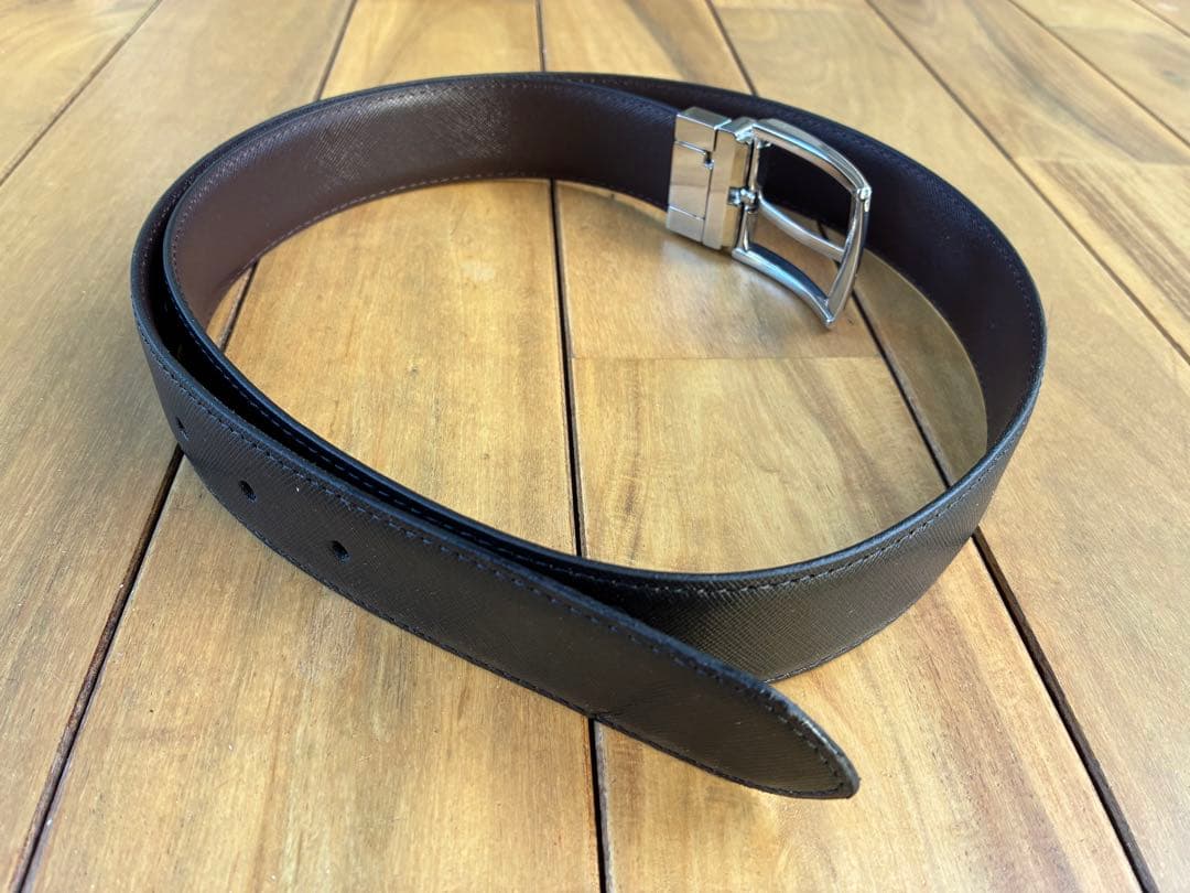 paul smith ポールスミス リバーシブルベルト XL レザー