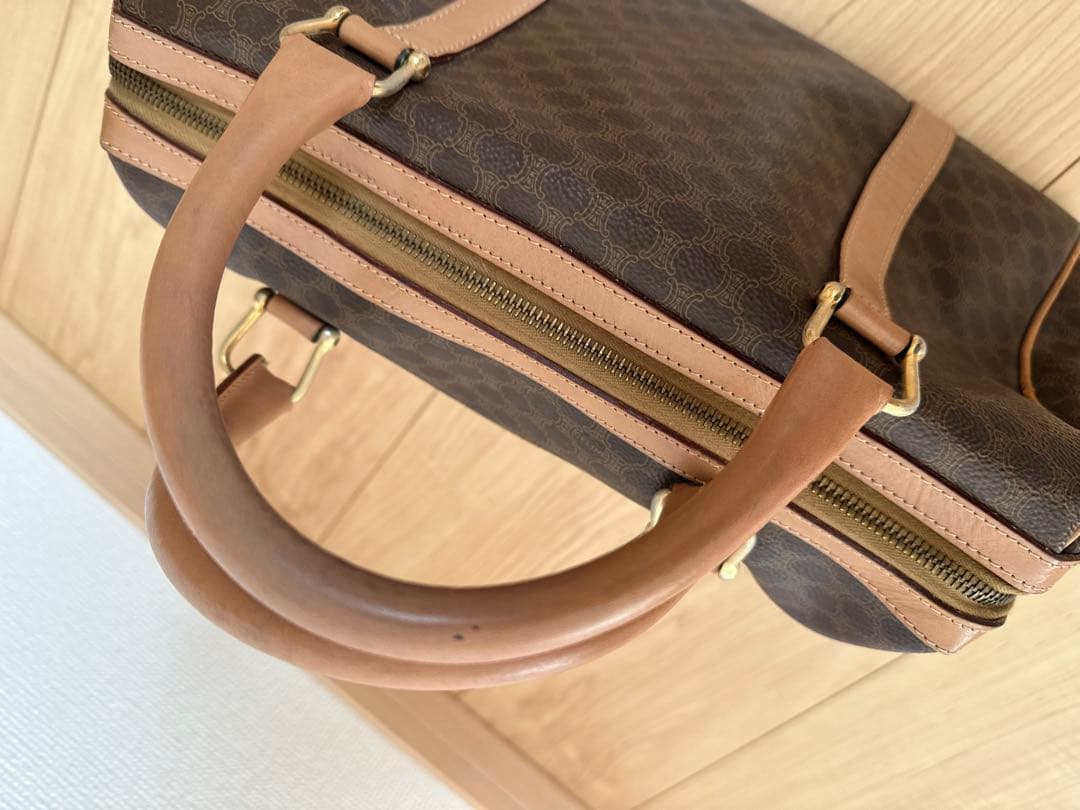 CELINEブラウンレザー ハンドバッグ