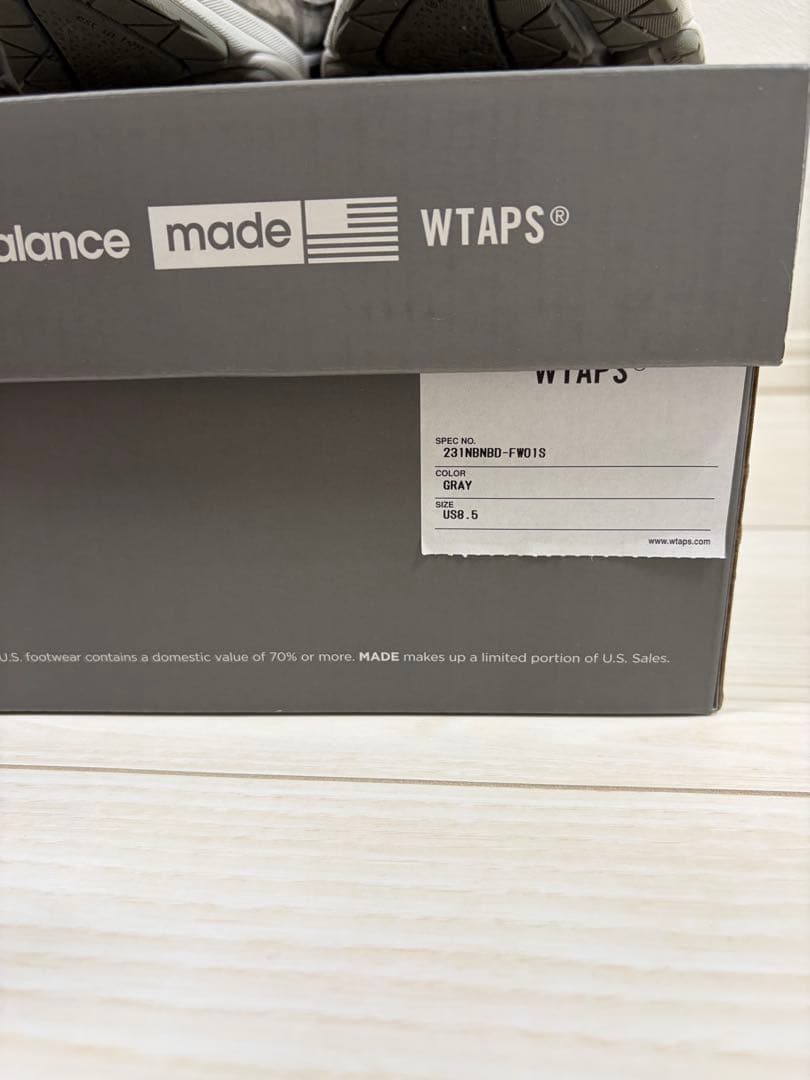 WTAPS × New Balance 990V6 Gray ダブルタップス