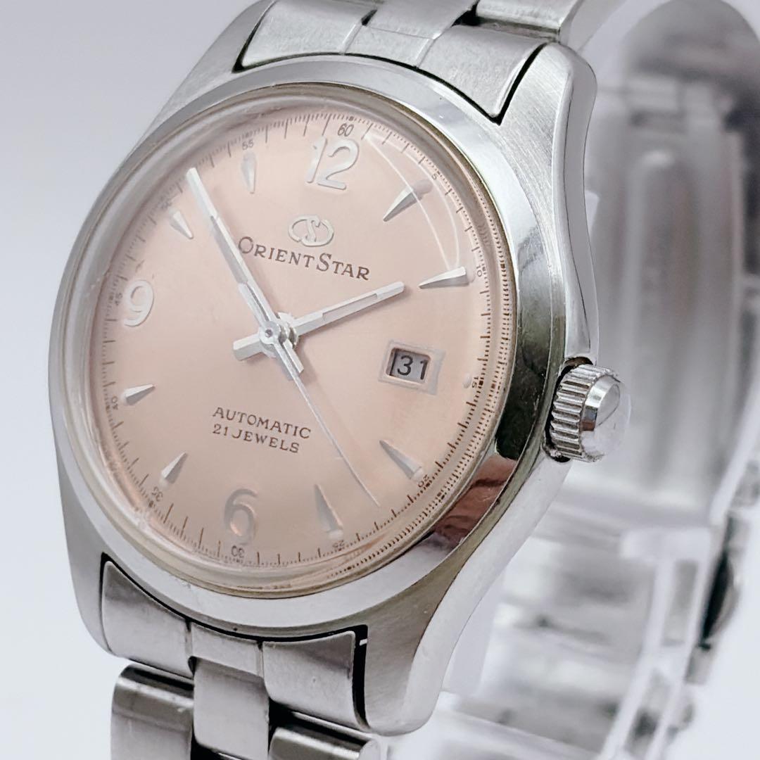 オリエントスター 自動巻き オートマチック 裏スケ デイト 21JEWELS