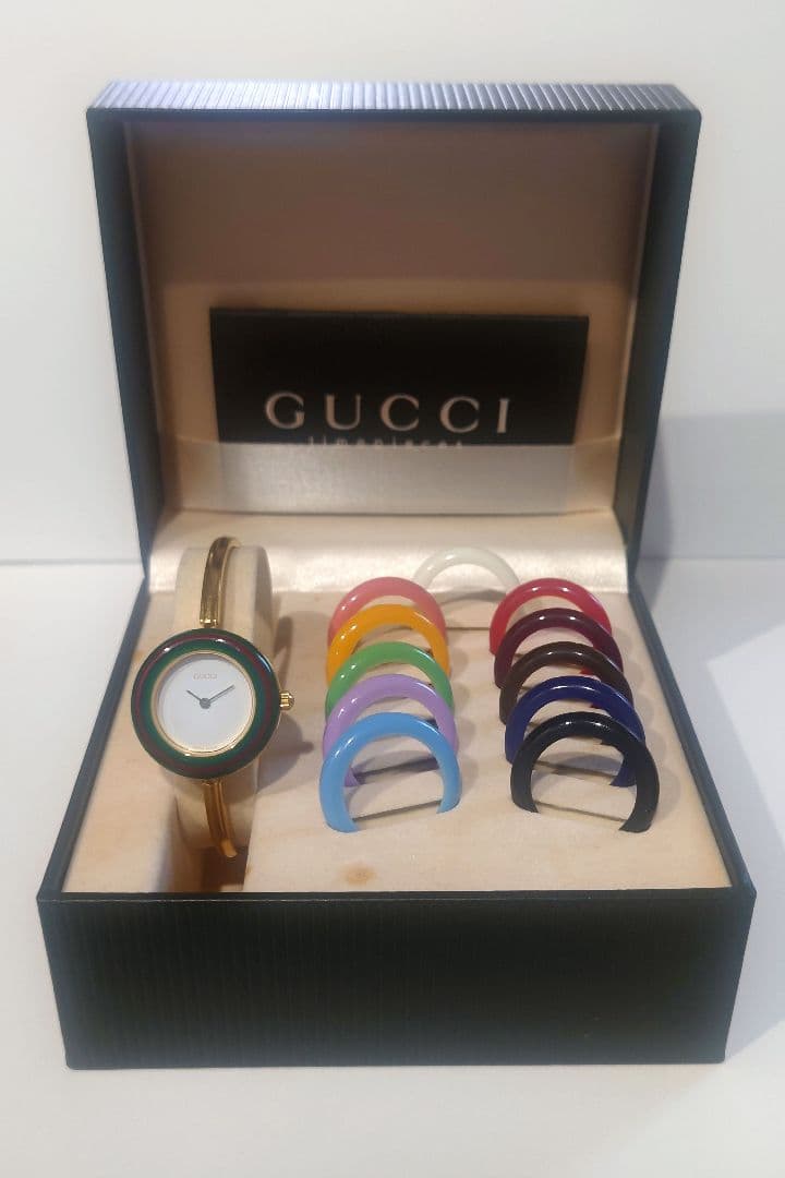 GUCCI レディース腕時計 ゴールド チェンジベゼル 12色