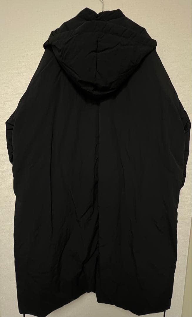 BLACK by moussy：フード付きロングダウンジャケット