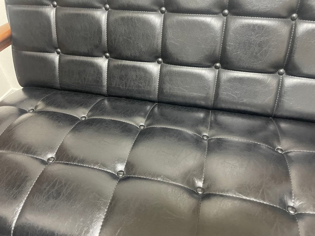 カリモク　カリモク60 Kチェア　2シーター　ブラック