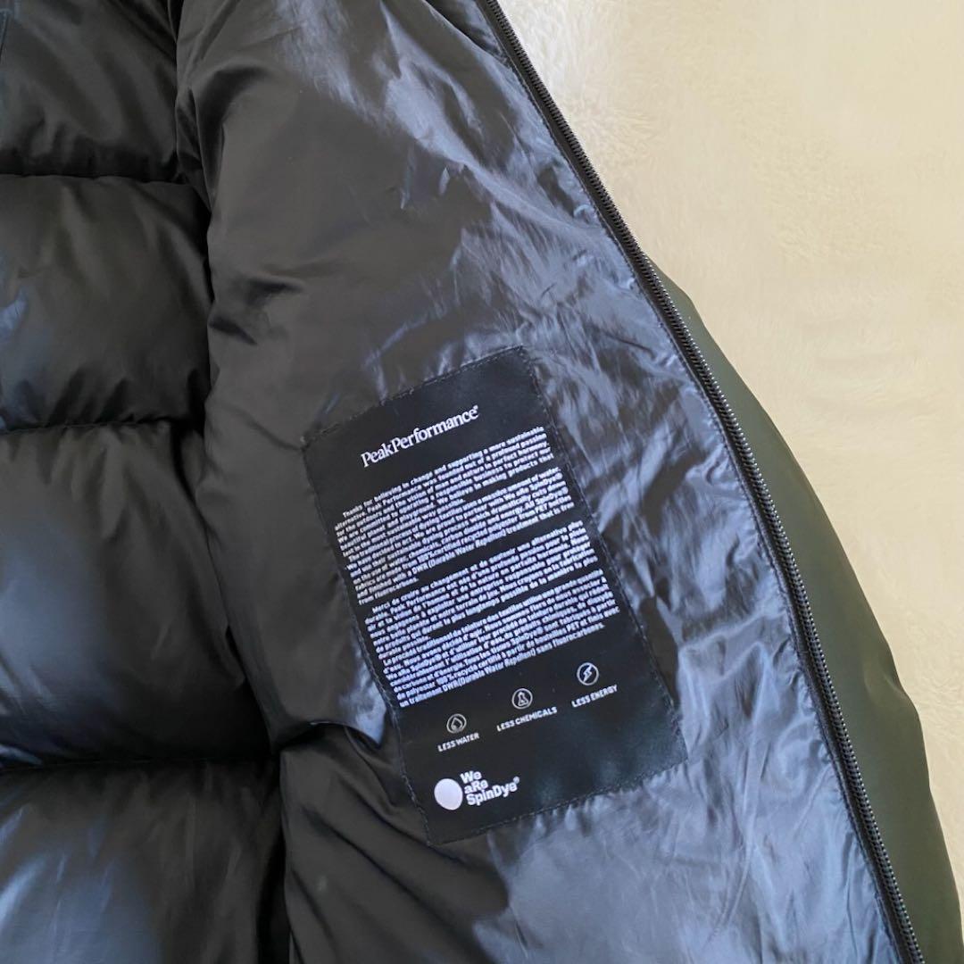 【美品】 ピークパフォーマンス　ダウンジャケット　極厚　メンズ　ロゴ　XL