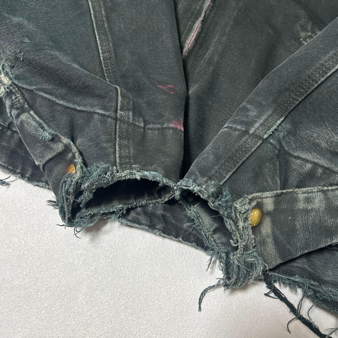 00s Carhartt デトロイトジャケット BLKブラック USA製 ボロ